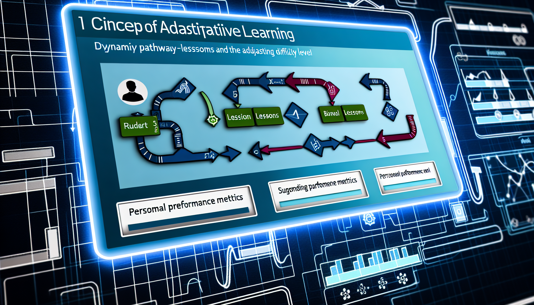 適応学習の推奨パスと難易度制御の可視化